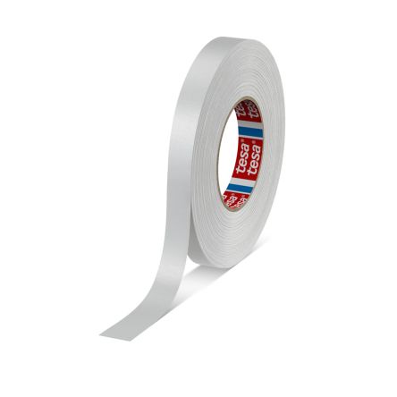 Tesa 04651-00509-00 Cloth Tape, 50m x 19mm, Yellow, Acrylic Coated Finish