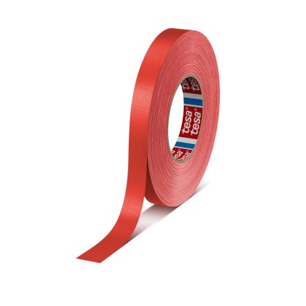 Tesa 04651-00524-00 Cloth Tape, 50m x 19mm, Yellow, Acrylic Coated Finish