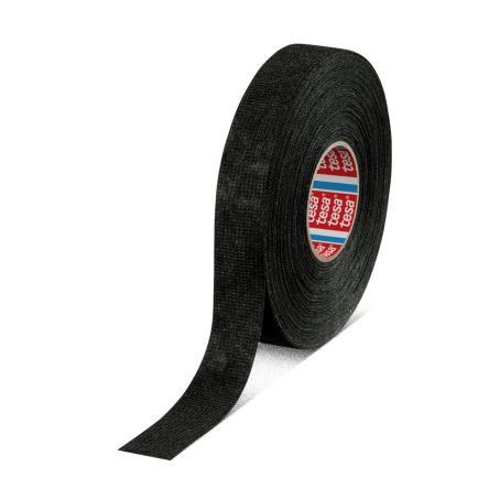 Tesa Black PET Fleece Electrical Tape, 19mm x 25m