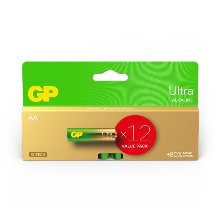 Gp Batteries Ultra Alkaline Alkaline Manganese Dioxide AA Battery 1.5V