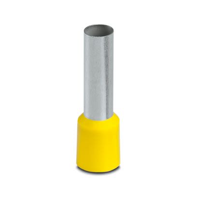 Phoenix Contact Insulated Ferrule, 22mm Pin Length, 7.3mm Pin Diameter, Yellow