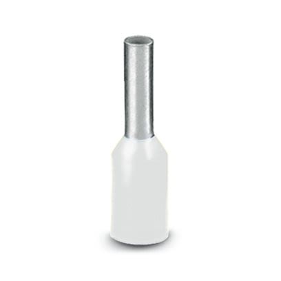 Phoenix Contact Insulated Ferrule, 6mm Pin Length, 1.3mm Pin Diameter, White