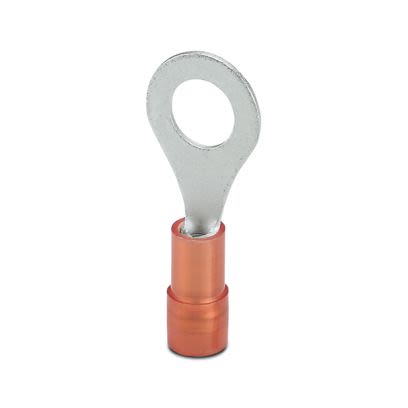 Phoenix Contact Insulated Ring Terminal, M6mm Stud Size, Red