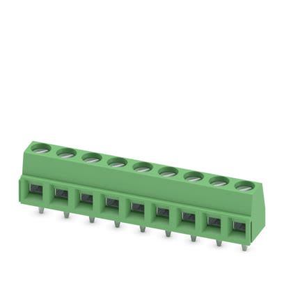 Phoenix Contact PCB Terminal Block, 9-Contact, 5mm Pitch, Wave Soldering, 1-Row, Plug In, Screw Termination