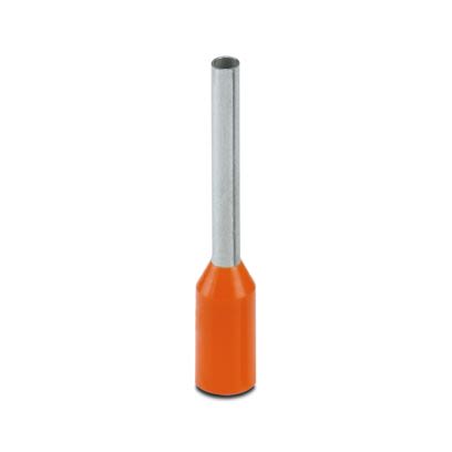 Phoenix Contact Insulated Ferrule, 10mm Pin Length, 1.1mm Pin Diameter, Orange