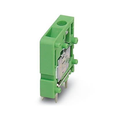 Phoenix Contact PCB Terminal Block, 1-Contact, 5mm Pitch, Wave Soldering, 1-Row, Plug In, Screw Termination