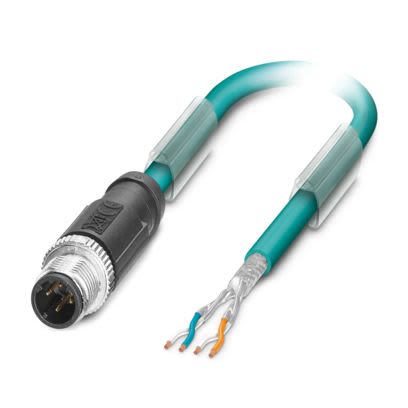 Phoenix Contact NBC Series Bus Cable, 4 Cores, 0.14 mm², 26, 5m, Shielded Shield, Data Transfer Cable Cable