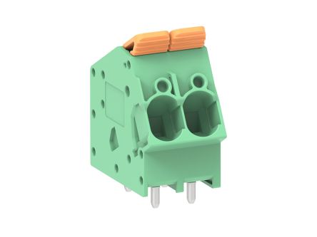 Molex 221391 Series PCB Terminal Block, 2-Contact, 7.5mm Pitch, PCB Mount, 1-Row, Through Hole Termination