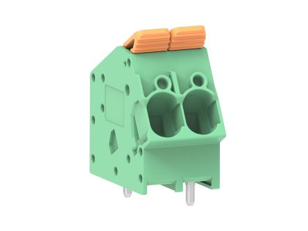 Molex 221392 Series PCB Terminal Block, 2-Contact, 7.5mm Pitch, PCB Mount, 1-Row, Through Hole Termination