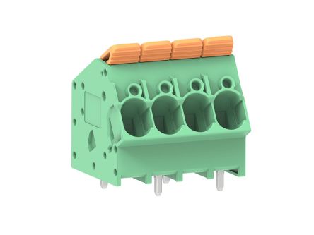 Molex 221392 Series PCB Terminal Block, 4-Contact, 7.5mm Pitch, PCB Mount, 1-Row, Through Hole Termination