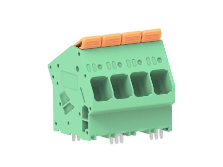 Molex 224931 Series PCB Terminal Block, 4-Contact, 10mm Pitch, PCB Mount, 1-Row, Through Hole Termination