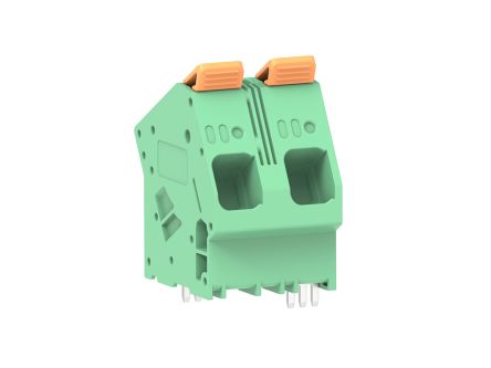 Molex 224934 Series PCB Terminal Block, 2-Contact, 15mm Pitch, PCB Mount, 1-Row, Through Hole Termination