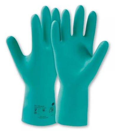 Honeywell Safety Camatril Green Nitrile Chemical Resistant, General Purpose Work Gloves, Size 7