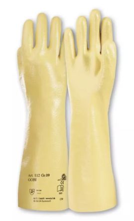 Honeywell Safety Gobi Yellow Cotton Mechanical Protection Work Gloves, Size 10, Nitrile Coating