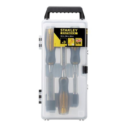 Stanley DeWALT 3 Piece Wood Chisel, 370mm Length