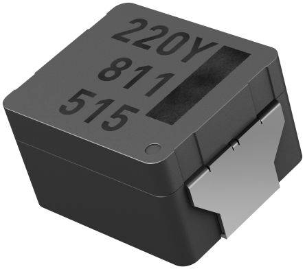 Panasonic, PCC-M0754M Shielded Wire-wound SMD Inductor with a Metal Composite Core, 22 μH ±20% Shielded 3.7A Idc