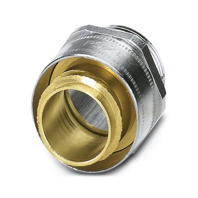Phoenix Contact Brass Nickel Plated Brass Cable Gland, PG21 Thread, 23mm max., IP40