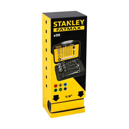 Stanley DeWALT Magnetic Bit Holder 39 Pieces, Hex, Phillips, Pozidriv, Slotted, Tamperproof Torx, Torx