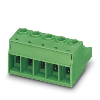 Phoenix Contact PCB Terminal Block, 6-Contact, 10.16mm Pitch, Push-In, 1-Row, Screw Termination