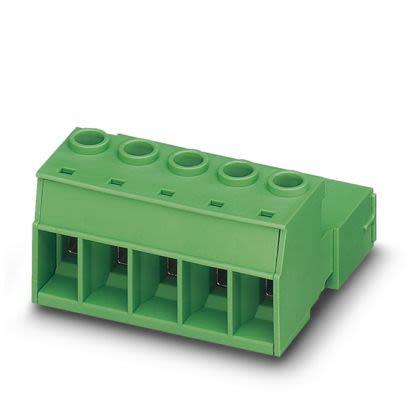 Phoenix Contact PCB Terminal Block, 9-Contact, 10.16mm Pitch, Push-In, 1-Row, Screw Termination