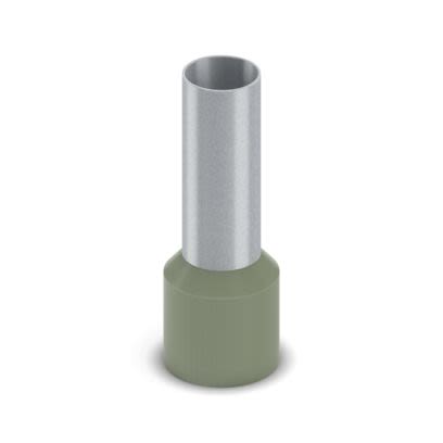Phoenix Contact, Ferrule A Insulated Bootlace Ferrule, 25mm Pin Length, 10.3mm Pin Diameter, Green