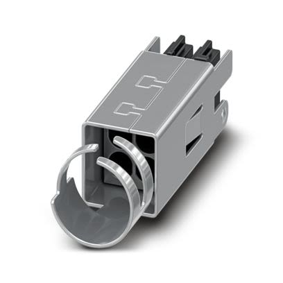 Phoenix Contact PCB Terminal Block, 2-Contact, 2.54mm Pitch, Push-In, 2-Row, Crimp Termination