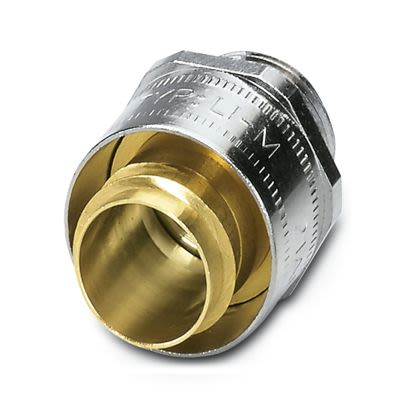 Phoenix Contact Brass Nickel Plated Brass Cable Gland, M20 Thread, 18mm max., IP40