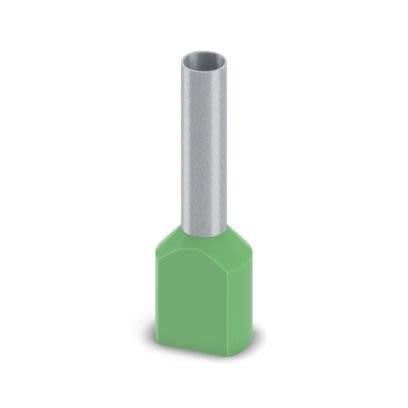 Phoenix Contact, Ferrule A Insulated Bootlace Ferrule, 18mm Pin Length, 4.9mm Pin Diameter, Green
