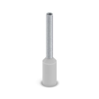Phoenix Contact, Ferrule A Insulated Bootlace Ferrule, 10mm Pin Length, 1.3mm Pin Diameter, Grey