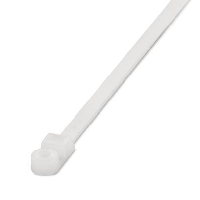 Phoenix Contact Cable Ties, Internal Teeth, 380mm x 7.8 mm, Clear Polyamide, Pk-100