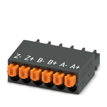 Phoenix Contact FMC 0 Series PCB Connector, 6-Contact, 2.54mm Pitch, PCB Mount, 1-Row, Push In Spring Termination