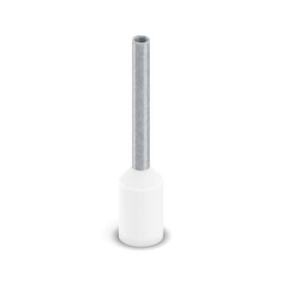 Phoenix Contact, Ferrule A Insulated Bootlace Ferrule, 16mm Pin Length, 1.1mm Pin Diameter, White