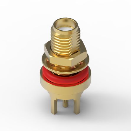 Wurth Elektronik WR-SMA Series, Jack Through Hole SMA Connector, 50Ω, PCB Termination, Straight Body