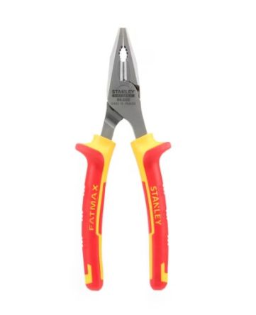 Stanley 0-84-000 4-Piece Pliers, 160 mm Overall, Flat Tip, VDE/1000V, 6in Jaw
