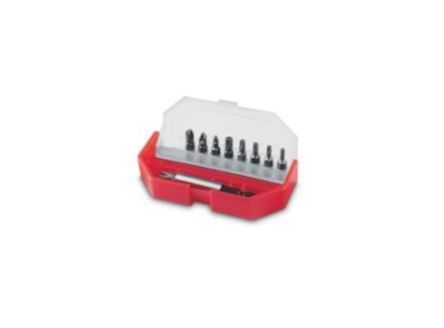 Stanley Bit 9 Pieces, Flat, Hex, Phillips, Pozidriv, Square, Tampered Torx, Torx