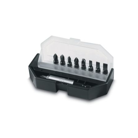 Stanley Bit 9 Pieces, Flat, Hex, Phillips, Pozidriv, Square, Tampered Torx, Torx