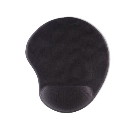 Hama Black Lycra Memory Foam, Polyurethane Elastomer (PU) Mouse Pad & Wrist Rest 20 x 23 x 2.1cm 21mm Height