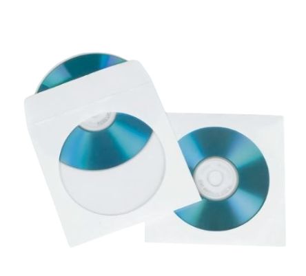 Hama White CD Sleeves, Quantity100