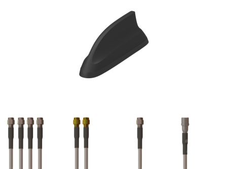 TE Connectivity L001044-02 Whip Multiband Antenna with SMA, SMA RP Connector, 5G, GNSS, Wi-Fi