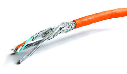 Datwyler CU 7702 Cat7, Orange Unterminated to, S/FTP Shielded, Unterminated FRNC Sheath