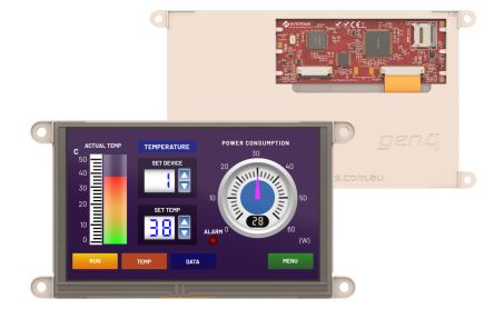 4D Systems gen4-uLCD-70D-CLB TFT LCD Colour Display, 7in, 800 x 480pixels