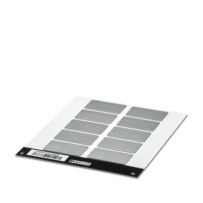 Phoenix Contact LS-EMLP-V4A Adhesive Stainless Steel Label, Silver, Pre-printed "Unlabeled", for Devices In The Control