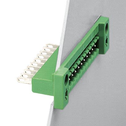 Phoenix Contact, 5mm Pitch, 5/..-G, DFK-MSTB 2, 14 Way,, Pluggable Terminal Block, Feed Through Header, Feed Through,