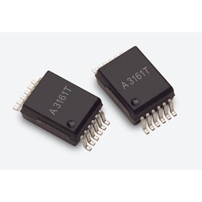 Broadcom, ACFL-3161T-000E AC/DC Input, Input IGBT, MOSFET Output Optocoupler, Surface Mount, 12-Pin SO12