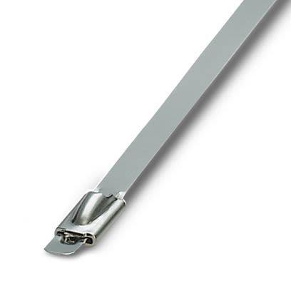 Phoenix Contact Cable Ties, Standard, 259mm x 7.9 mm, Silver Polyamide, Pk-100