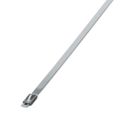 Phoenix Contact Cable Ties, Standard, 201mm x 4.6 mm, Silver Polyamide, Pk-100