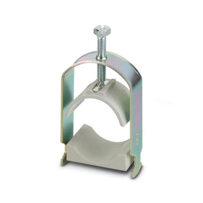 Phoenix Contact Silver Steel Cable Clamp, 56mm Max. Bundle