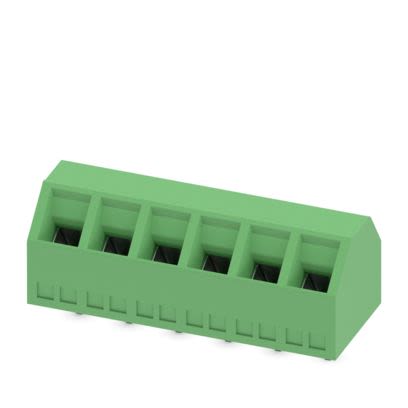 Phoenix Contact PCB Terminal Block, 6-Contact, 5mm Pitch, Wave Soldering, 1-Row, Plug In, Screw Termination