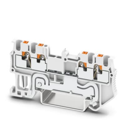 Phoenix Contact 1081458 White, 0.14 → 1.5mm², Push In Termination