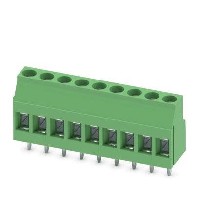 Phoenix Contact PCB Terminal Block, 9-Contact, 5mm Pitch, Wave Soldering, 1-Row, Plug In, Screw Termination